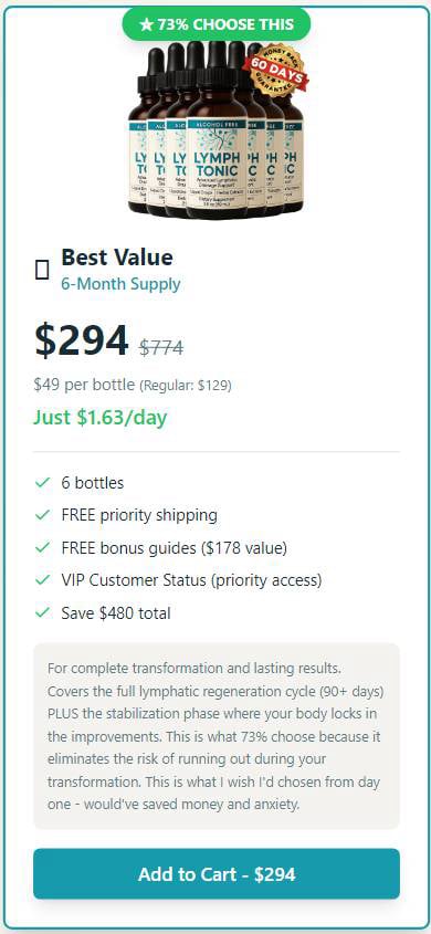 Lymph Tonic 6 Bottles Offer